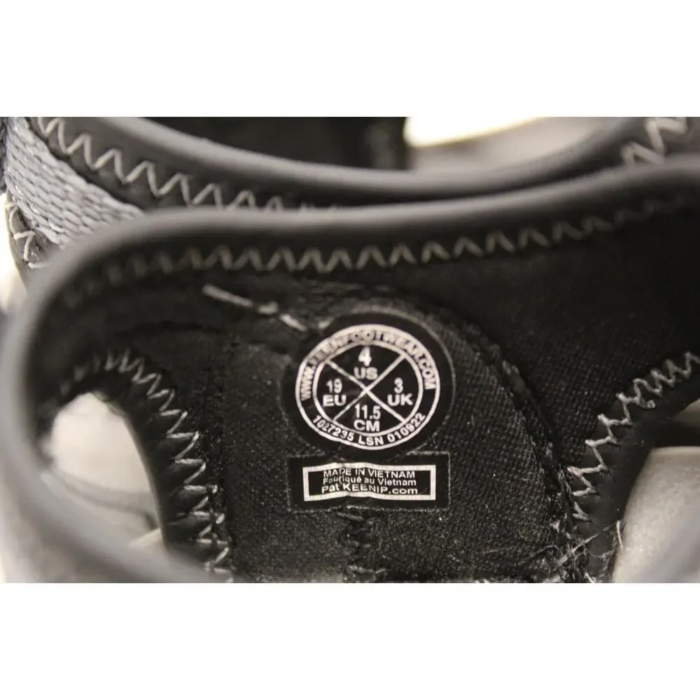 KEEN Knotch River Open Toe Toddler Sandal Size 4 Black Gray Water Shoes Washable
